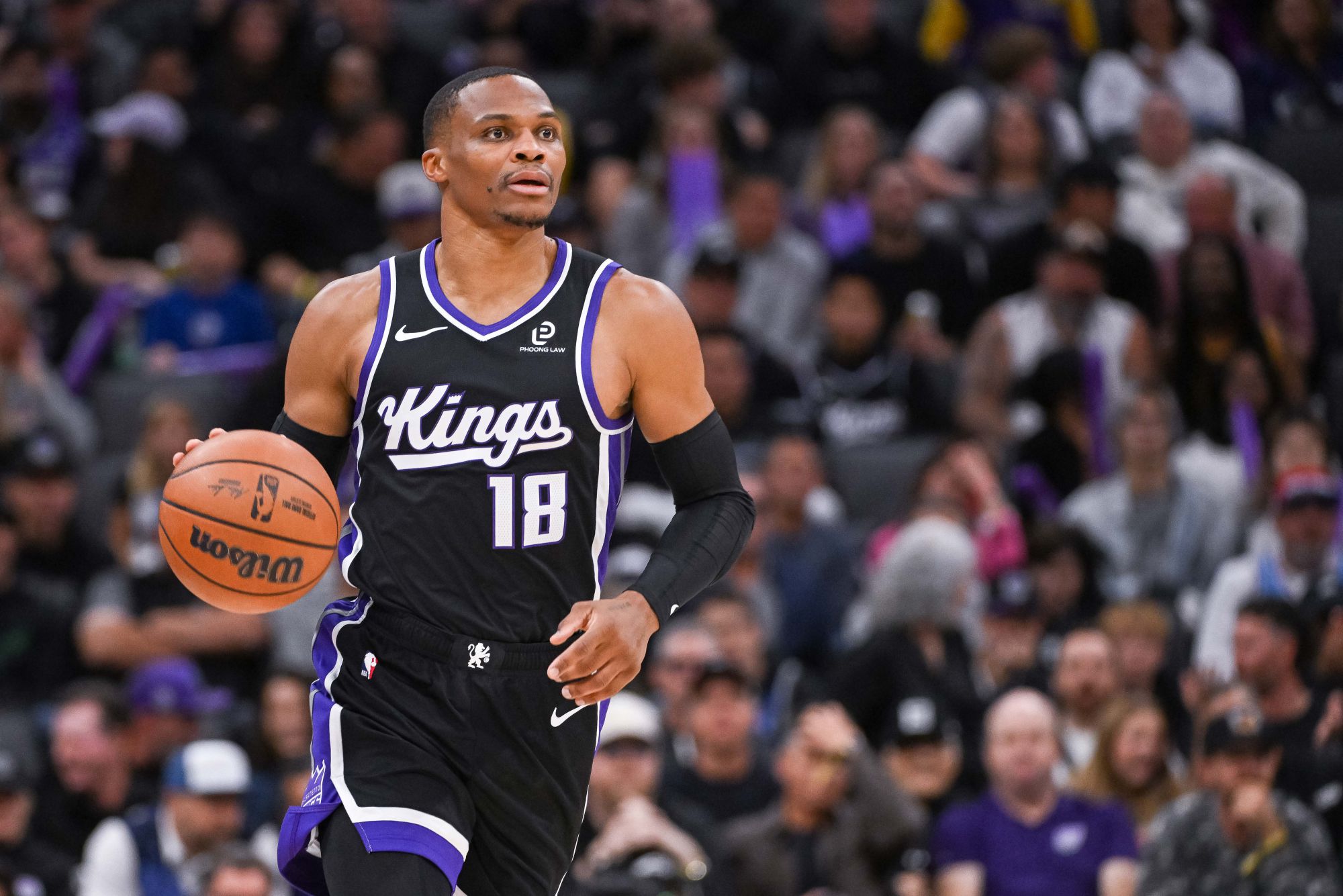 1 of 7 from outside! Westbrook's nearly triple-double is difficult to save, and the Kings suffer a three-game losing streak